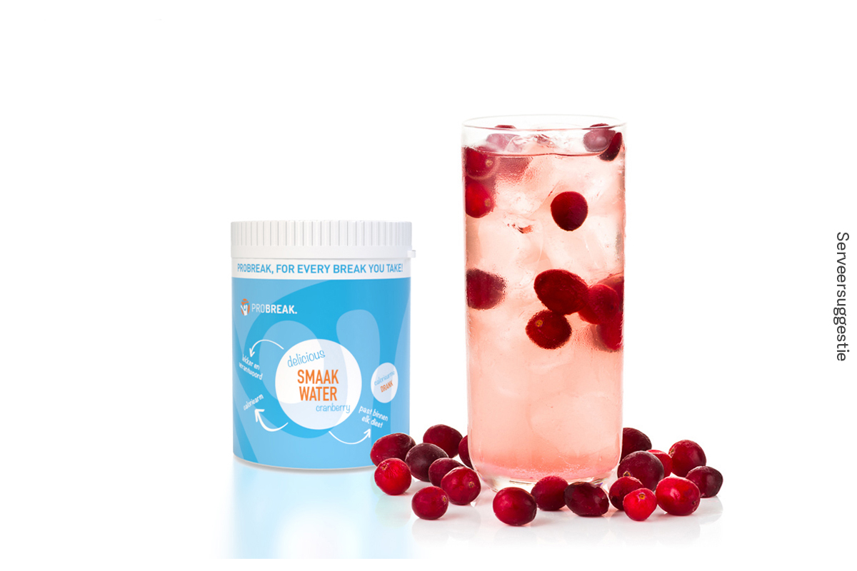 ProBreak cranberry smaakwater