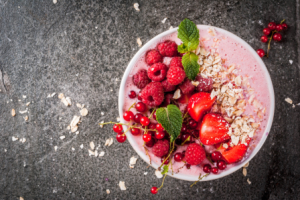 smoothie bowl met framboos