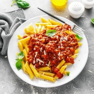 Koolhydraatarme pasta bolognese recept