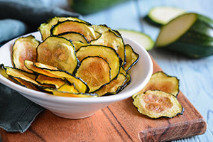 Courgette chips koolhydraatarm